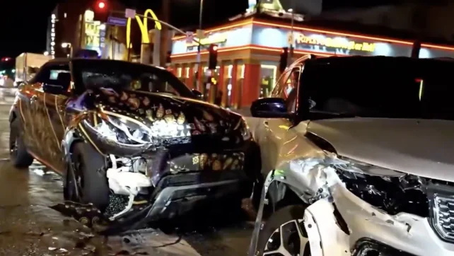 ‘Кинг Грийн’ участва в катастрофа в която помля поръчковия си Range Rover